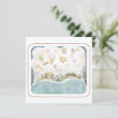 Vision der Weihnachtskarte für Zuckerpflaumen" Einladung (Stehend Vorderseite)