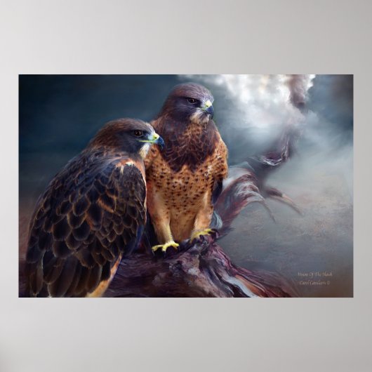 Vision des Falken Art Poster/Print Poster (Vorne)