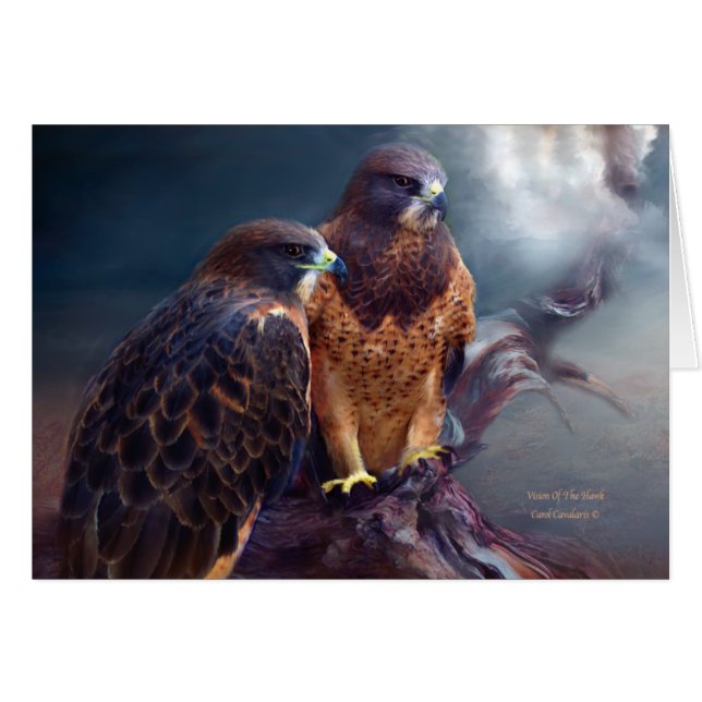 Vision des Falken ArtCard (Vorderseite (Horizontal))