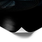 Vision des Fluges auf schwarzem perfektem Poster (Ecke)