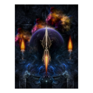Vision des Fraktals Art Perfect Poster