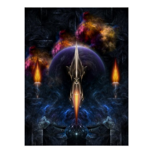 Vision des Fraktals Art Perfect Poster (Vorderseite)