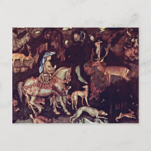 Vision des hl. Eustathius nach Geburtsname Postkarte