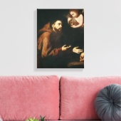 Vision des hl. Franziskus von Assisi Leinwanddruck (Insitu (Wohnzimmer))