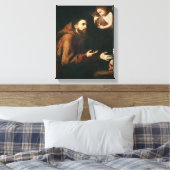 Vision des hl. Franziskus von Assisi Leinwanddruck (Insitu (Schlafzimmer))