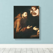 Vision des hl. Franziskus von Assisi Leinwanddruck (Insitu (Holzboden))