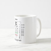 Vision ein immer währender Anblick (Snellen Kaffeetasse (VorderseiteRechts)