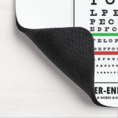 Vision ein immer währender Anblick (Snellen Mousepad (Ecke)