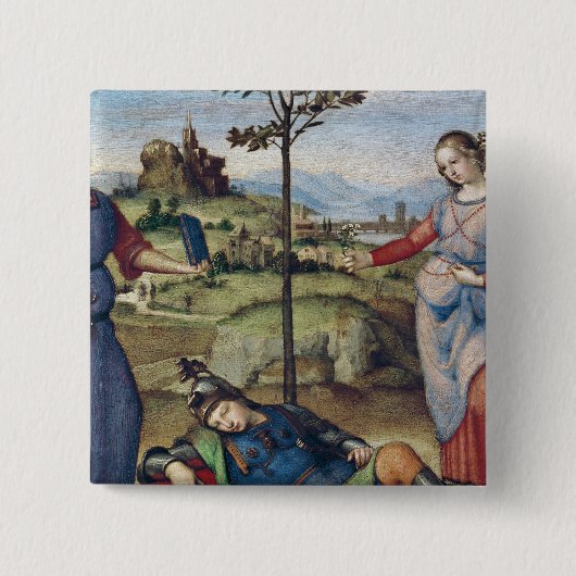 Vision eines Ritters, c.1504 Button (Vorderseite)
