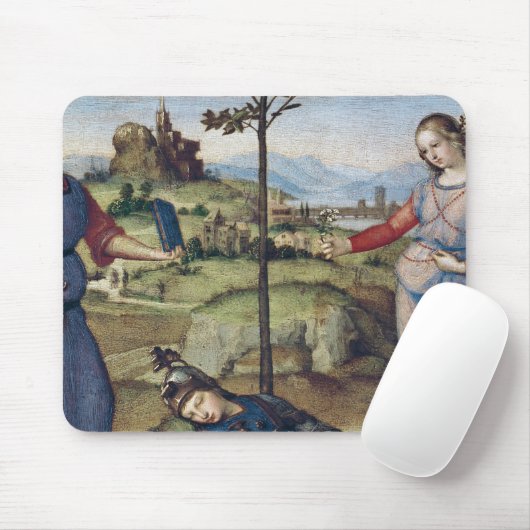 Vision eines Ritters, c.1504 Mousepad (Mit Mouse)