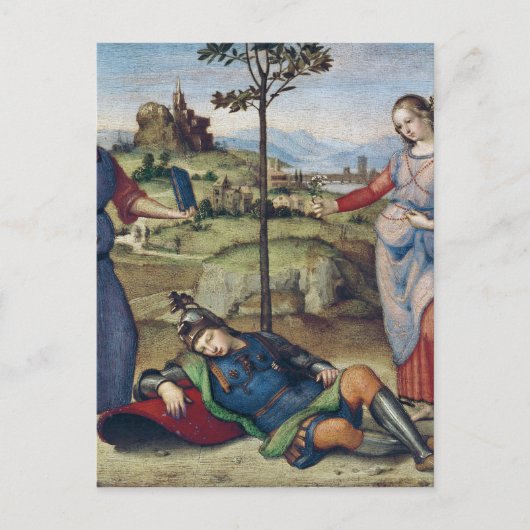 Vision eines Ritters, c.1504 Postkarte (Vorderseite)