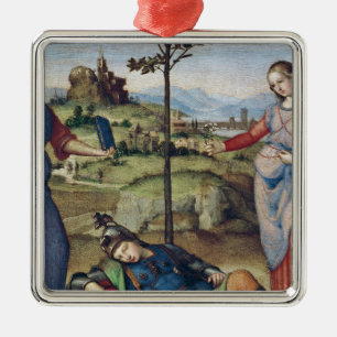 Vision eines Ritters, c.1504 Silbernes Ornament