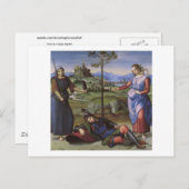 Vision eines Ritters, Raphael Postkarte (Vorne/Hinten)