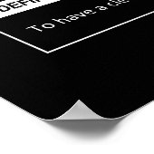 Vision - Erfolgsfaktor - Motivierend Poster (Ecke)