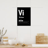 Vision - Erfolgsfaktor - Motivierend Poster (Küche)