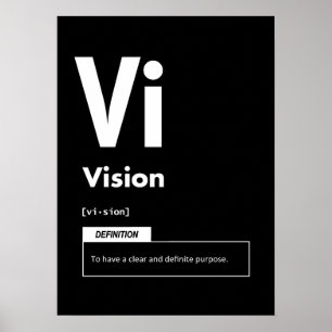 Vision - Erfolgsfaktor - Motivierend Poster