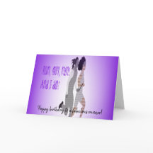 Vision gehinderte Läufer-Geburtstags-Karte