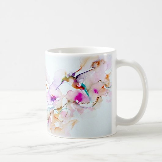 "Vision im rosa" Kolibri-Druck Kaffeetasse (Rechts)