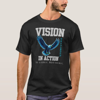 Vision In Action Adler Führung und Fokus Design T-Shirt