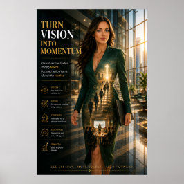 Vision in Momentum verwandeln – Executive Poster