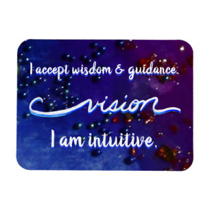 "Vision" Indigo Eye Chakra Inspirierend Wörter Ma Magnet