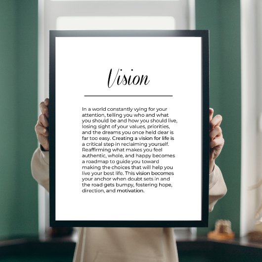 VISION Inspiration Wall Art Poster