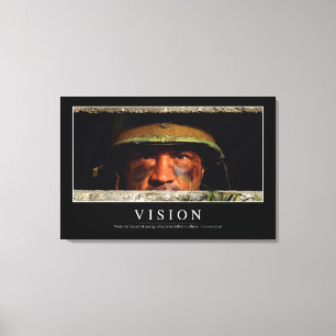 Vision: Inspiration Zitat Leinwanddruck