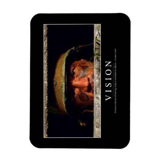 Vision: Inspiration Zitat Magnet (Vertikal)