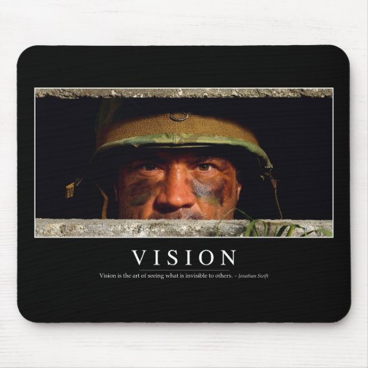 Vision: Inspiration Zitat Mousepad (Vorne)