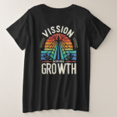 Vision Inspiriere Wachstum Große Größe T-Shirt (Design Rückseite)