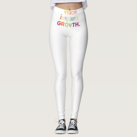 "Vision Inspiriere Wachstum" Leggings (Vorderseite)