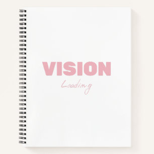 Vision Loading - Motivierend futuristischer Fortsc Notizblock