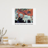 Vision nach der Predigt von Eugene Paul Gauguin Poster (Küche)