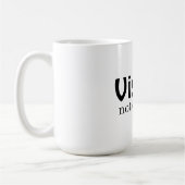 Vision, nicht Teilung weiß Kaffeetasse (Links)