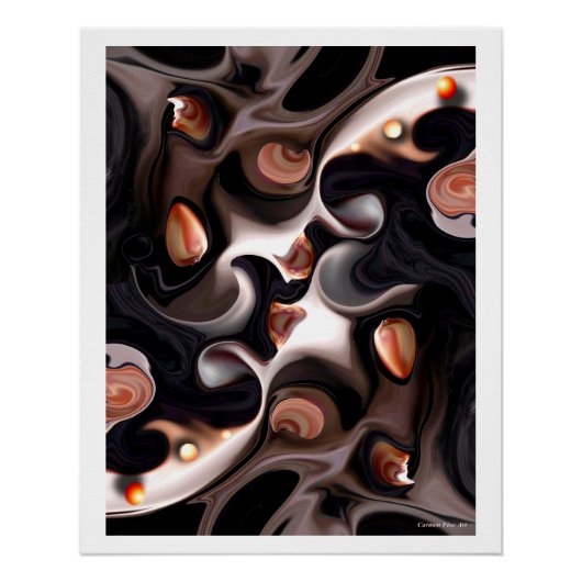 "Vision of Blue Exclusion", Glossy Poster (Vorderseite)