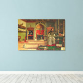 Vision of St. Augustine, 1502-08 (Öl auf Leinwand) Leinwanddruck (Insitu (Holzboden))