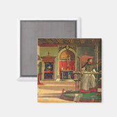 Vision of St. Augustine, 1502-08 (Öl auf Leinwand) Magnet (Vorderseite/Rückseite)