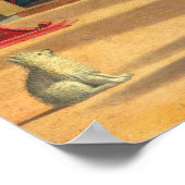 Vision of St. Augustine, 1502-08 (Öl auf Leinwand) Poster (Ecke)