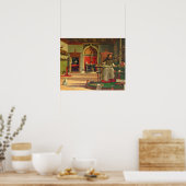 Vision of St. Augustine, 1502-08 (Öl auf Leinwand) Poster (Küche)