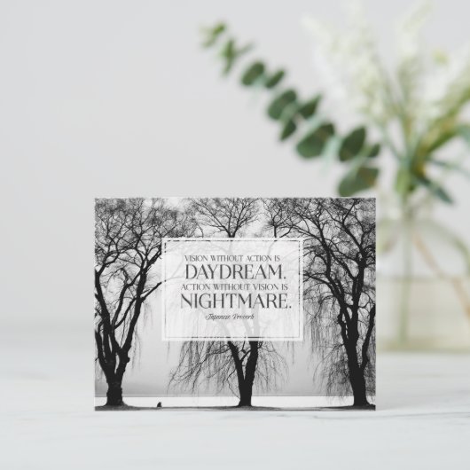 Vision ohne Aktion Postkarte (Stehend Vorderseite)