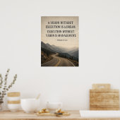Vision Ohne Umsetzung Lustiges Führungsplakat | Poster (Küche)