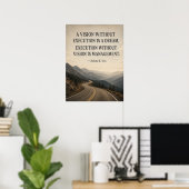 Vision Ohne Umsetzung Lustiges Führungsplakat | Poster (Heimbüro)