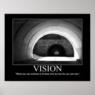 VISION Poster-Tunnel (Motivierend) Poster
