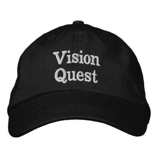 "Vision Quest" Bestickte Baseballkappe (Vorderseite)