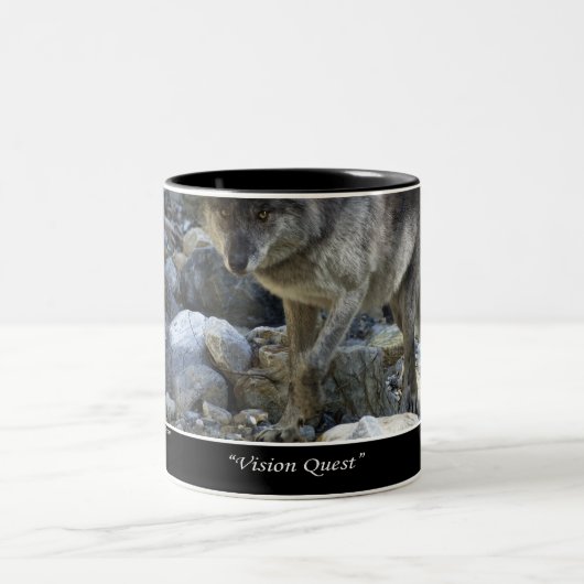 Vision Quest Gray Wolf Tasse (Mittel)