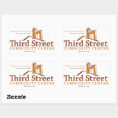 Vision Rechteckiger Aufkleber (Blatt)