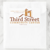 Vision Rechteckiger Aufkleber (Tasche)