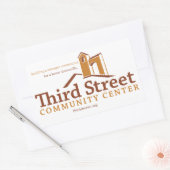 Vision Rechteckiger Aufkleber (Umschlag)