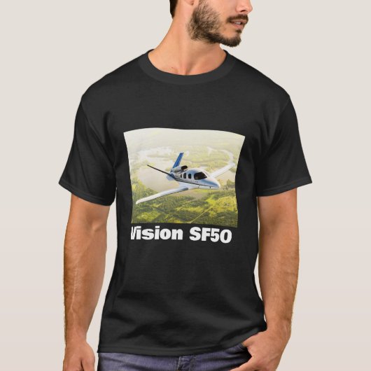 Vision SF50 Jet-Flugzeug T-Shirt (Vorderseite)