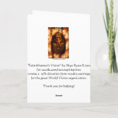 VISION TUTANKHAMUNS alte ägyptische Pharao-Karte Dankeskarte (Rückseite)